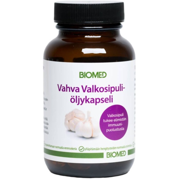 Vahva valkosipuli öljykapseli 90 kapselia Biomed